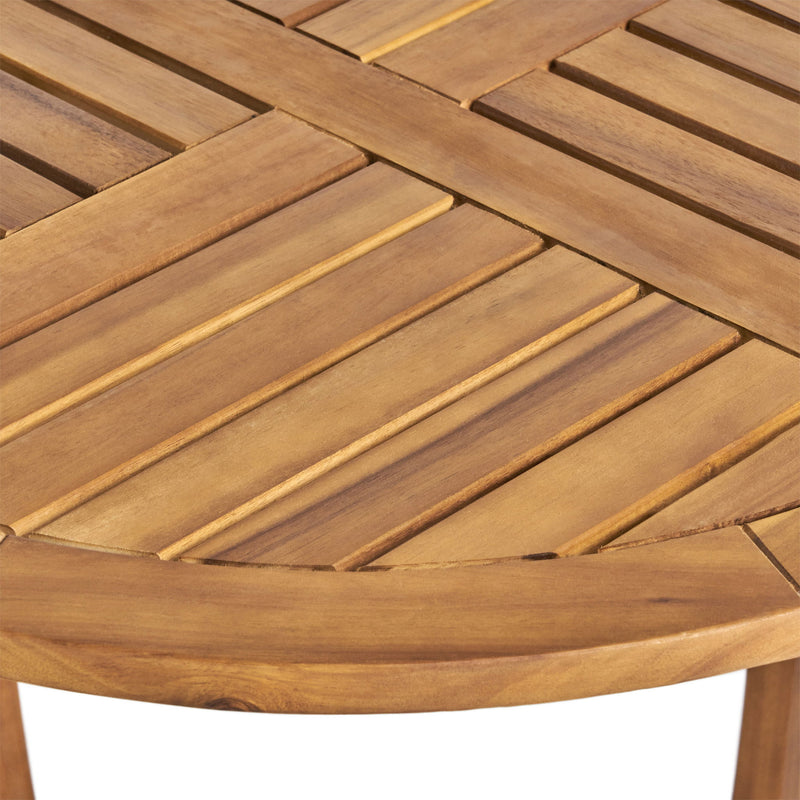 Outdoor Dining Set With Coffee Table And 2 Chairs - Teak