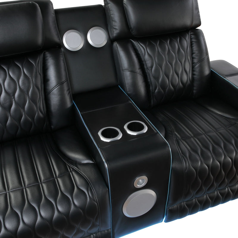 Electra - Power Reclining Set With Power Headrests, Massage And LED Lighting