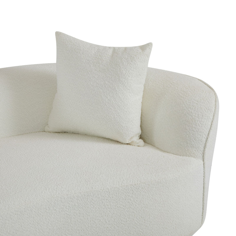 Elegant Curved Sectional Sofa With Full Foam Comfort