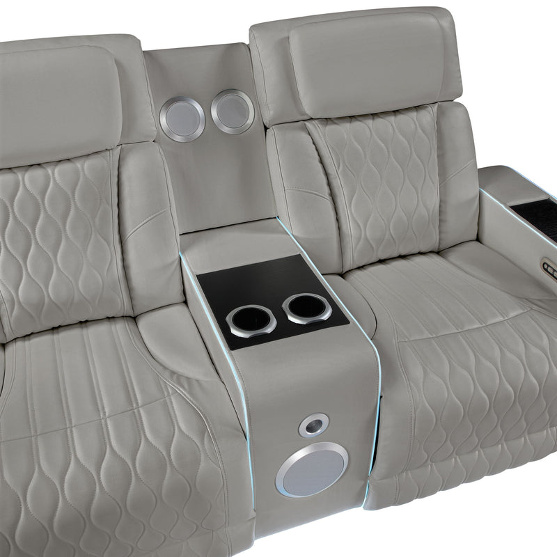 Electra - Power Reclining Set With Power Headrests, Massage And LED Lighting