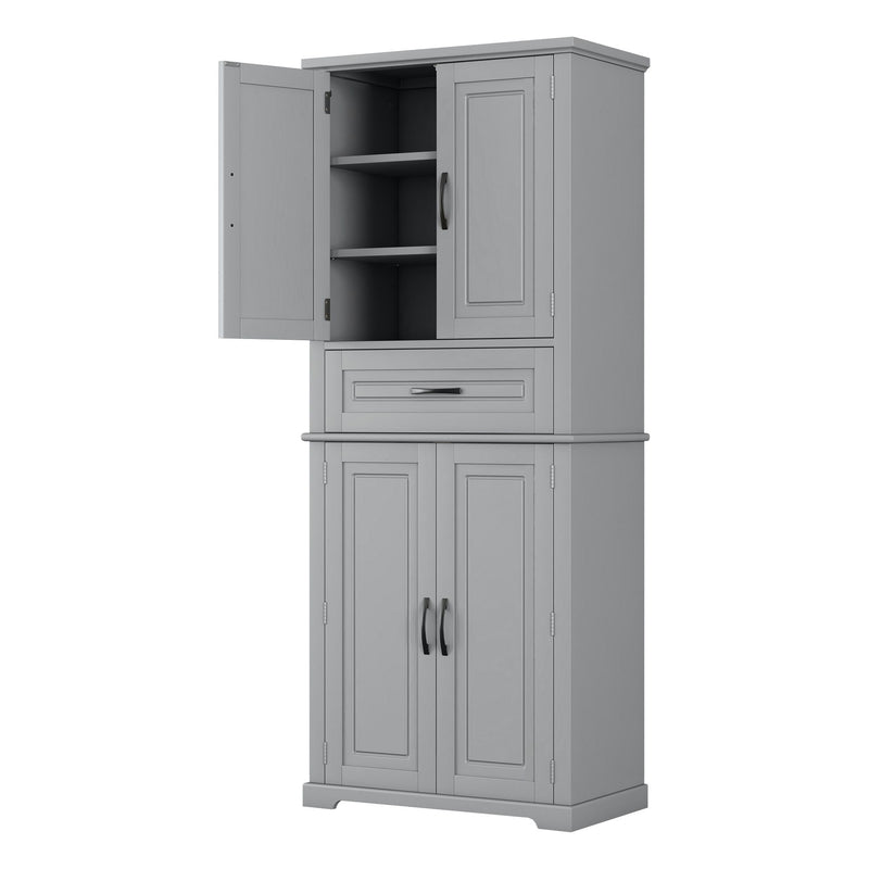 Bathroom Storage Cabinet With Multifunctional Storage Space, Drawer With Slide Rails, Adjustable Shelf