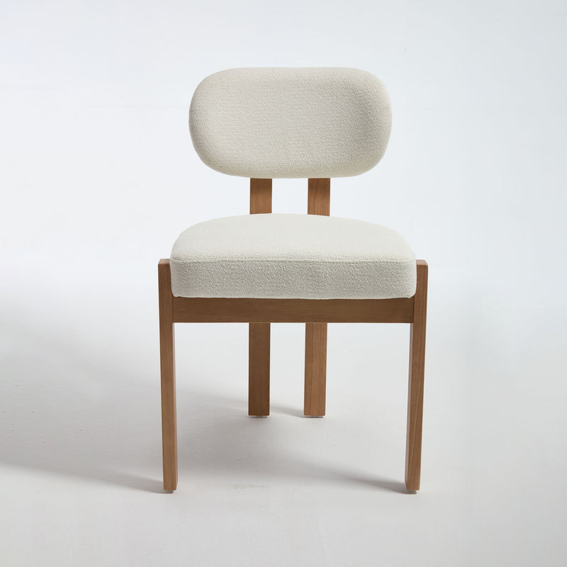 Dining Chairs With Ergonomic Backrest And Adjustable Feet (Set of 2)