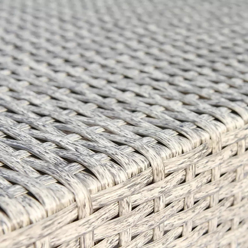 Modern Patio Wicker Loveseat With Cushions
