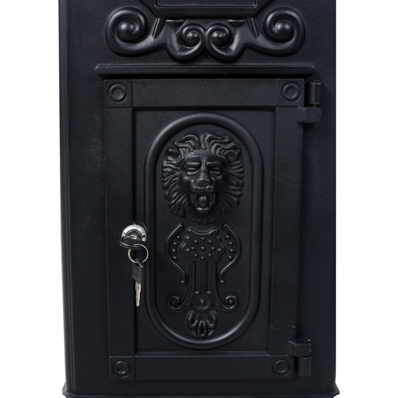 Mailboxs Residential Large-Capacity Letter Box, Rainproof Postbox Statue