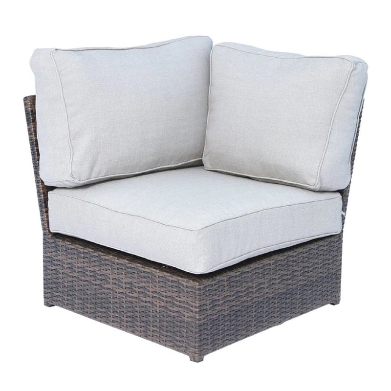 Comfortable Modern Patio Rattan Sectional Set With Cushions