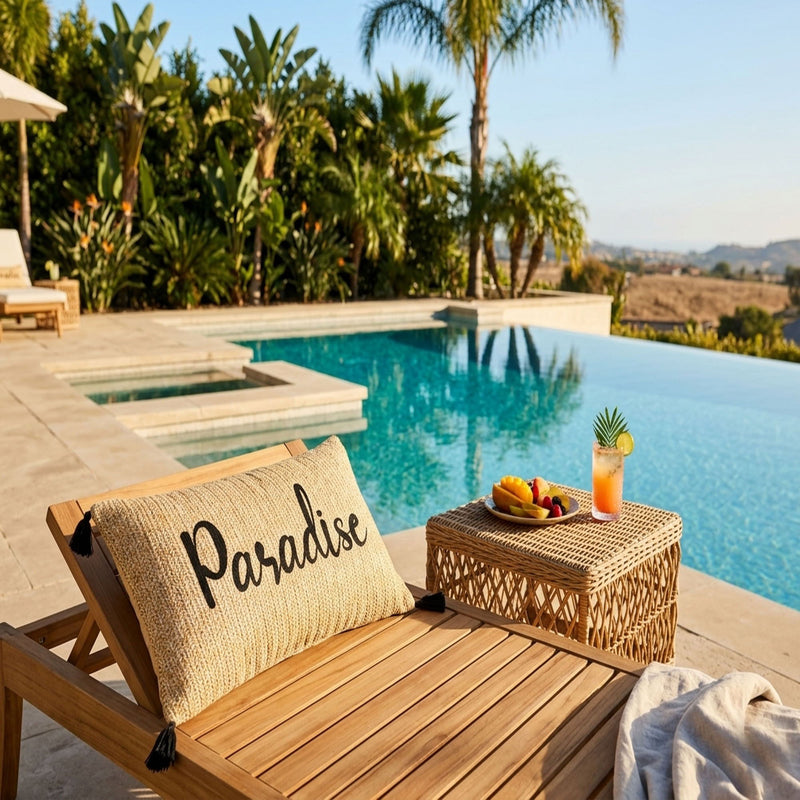 Paradise Outdoor Lumbar Pillow - Multi
