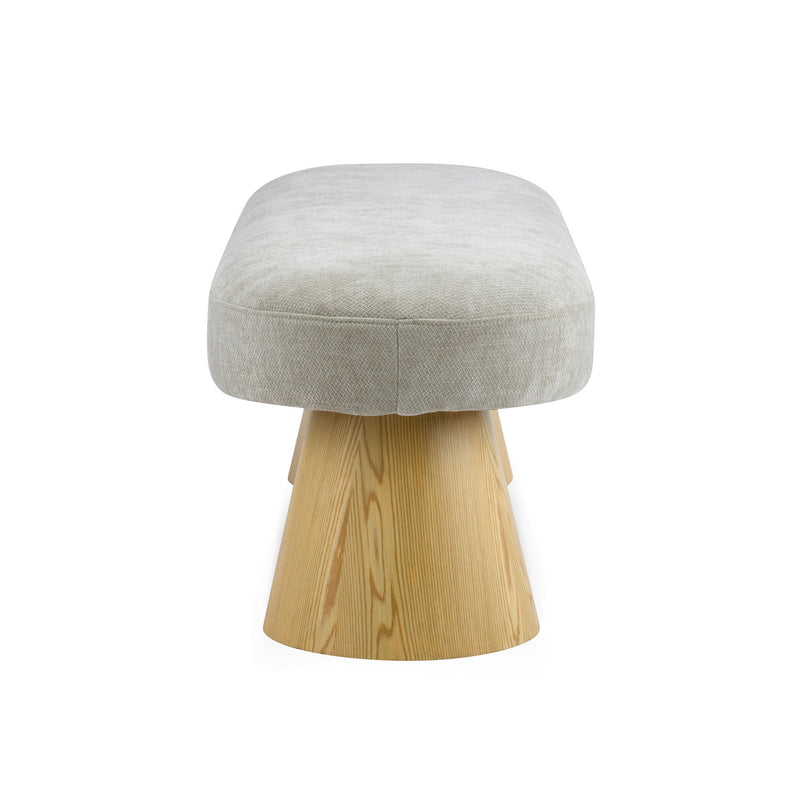 Upholstered Dining Bench - Oatmeal