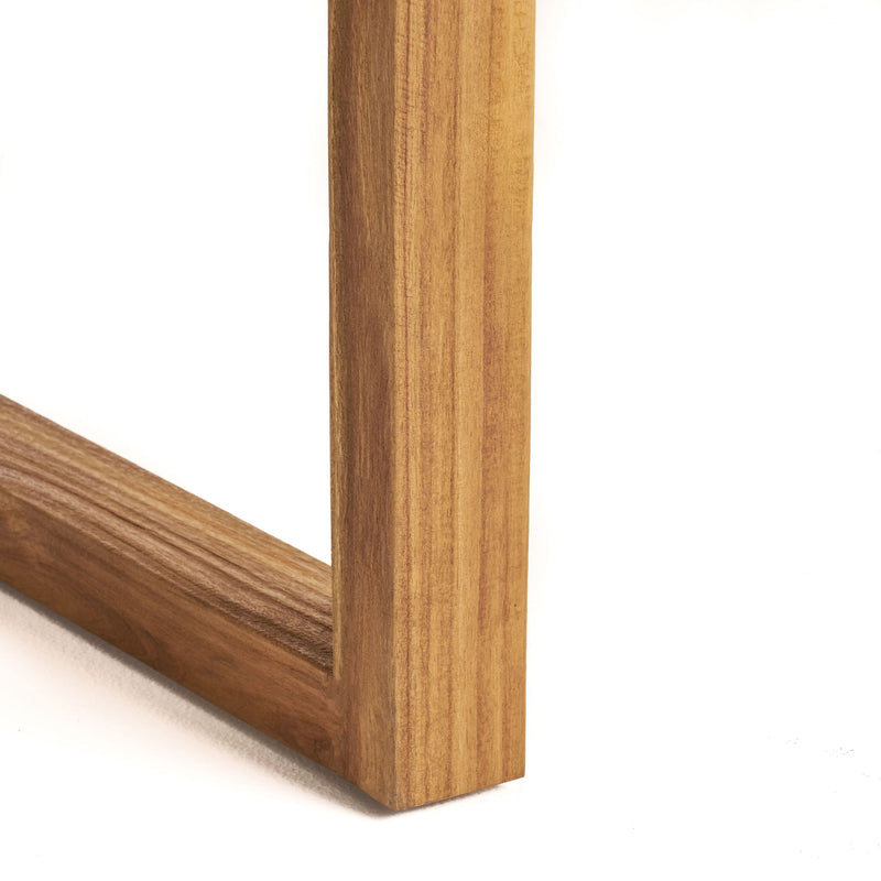 Outdoor Acacia Wood Dining Table, Sandblast Finish
