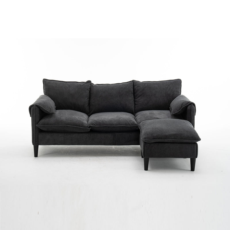 Convertible Combination Sofa With Footstools With Storage