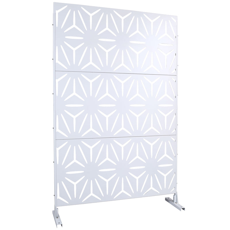 Outdoor & Indoor Metal Privacy Screen, Freestanding Decorative Panels