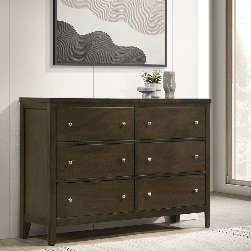 Clement - 6 Drawer Dresser Cabinet - Espresso