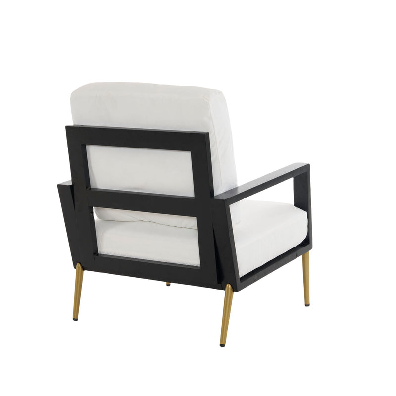 Modern Armchair With Solid Wood Frame
