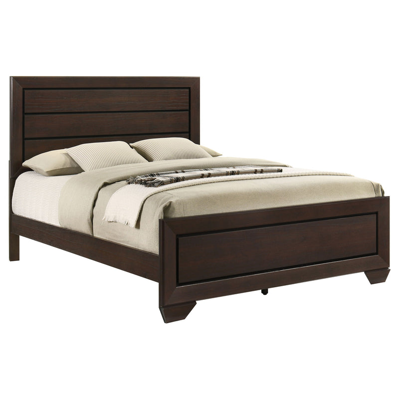 Harrison - Queen Panel Bed - Dark Brown