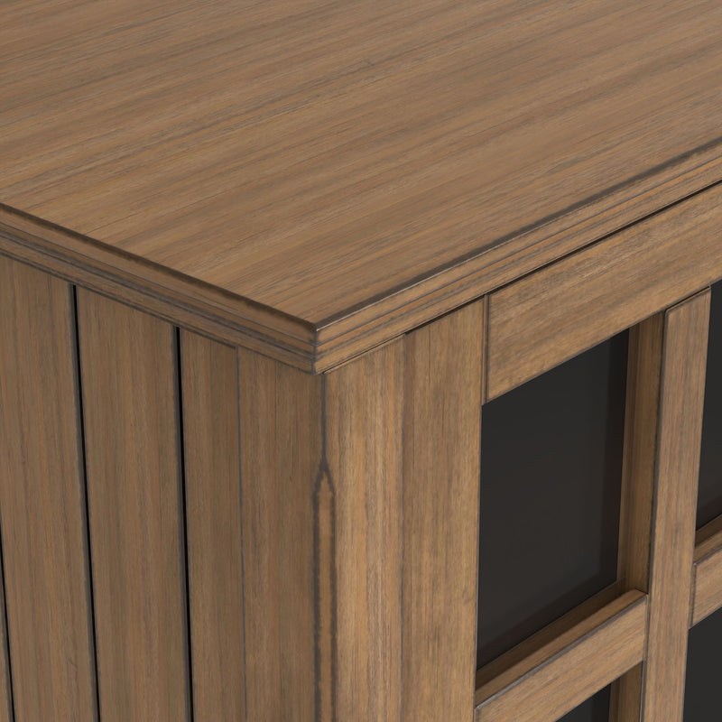 Acadian - TV Media Stand - Rustic Natural Aged Brown