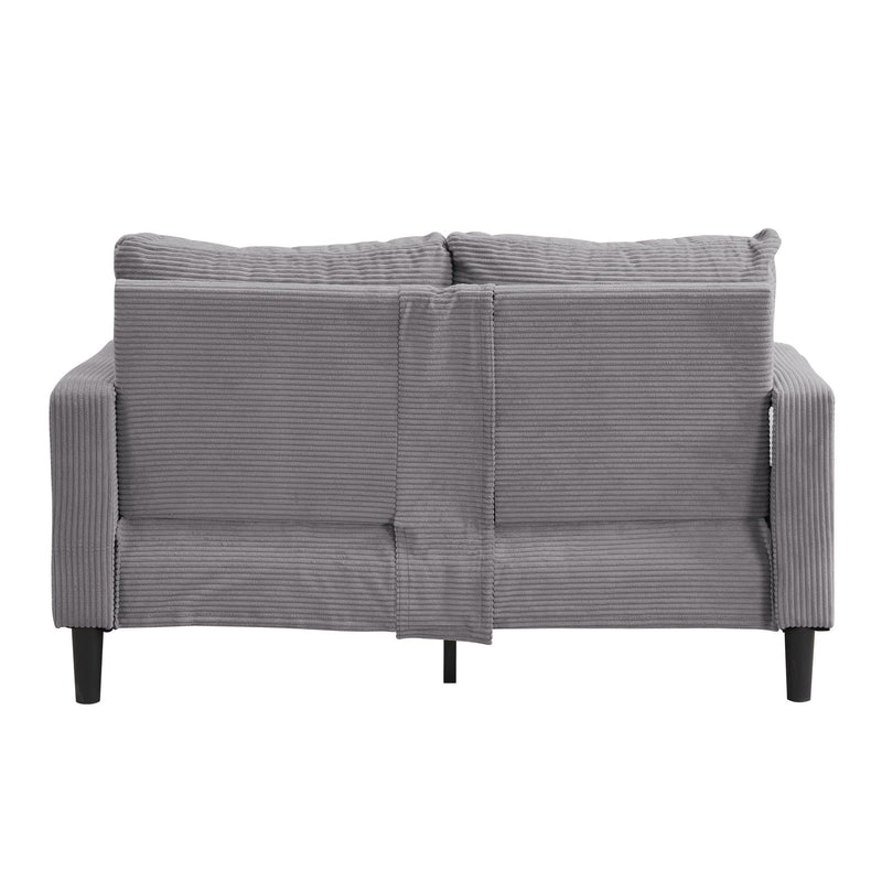 Modern Upholstered 2 Piece Sofa Set With 3 Seater And 2 Seater