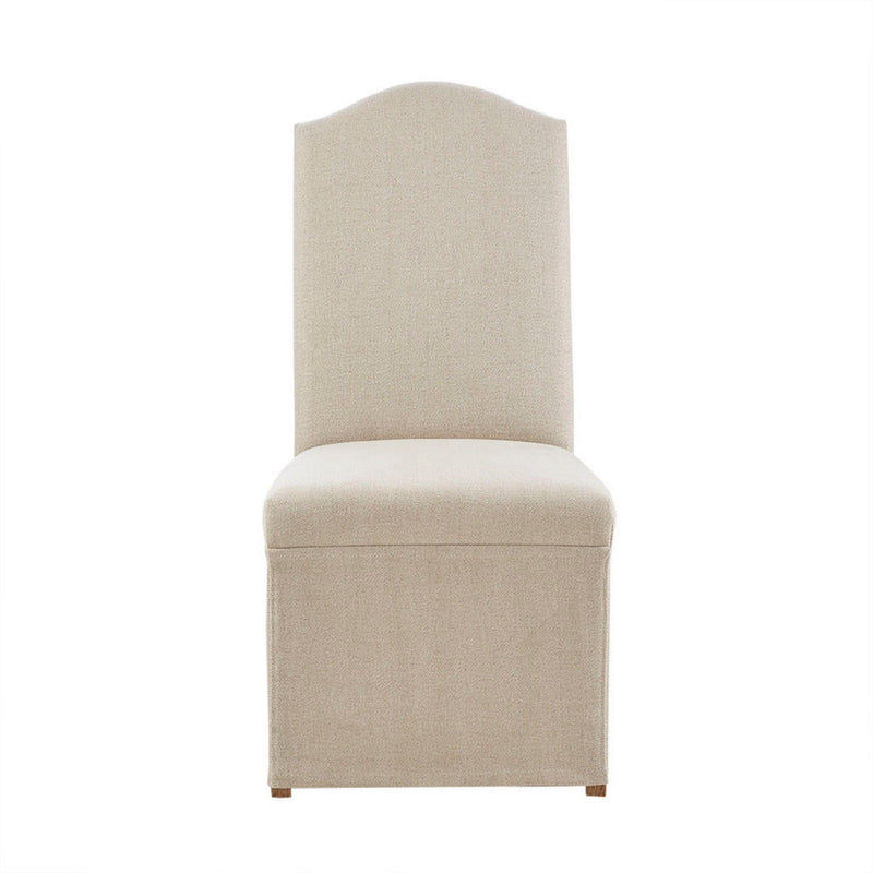 Dining Chair With Skirts (Set of 2) - Beige