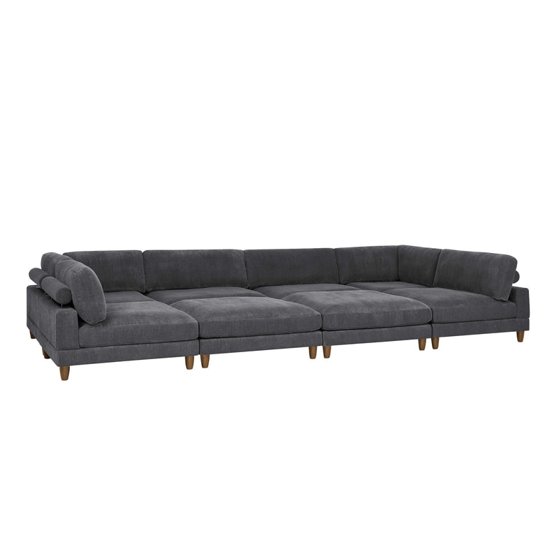 Modern Modular Sectional With Adjustable Back Support