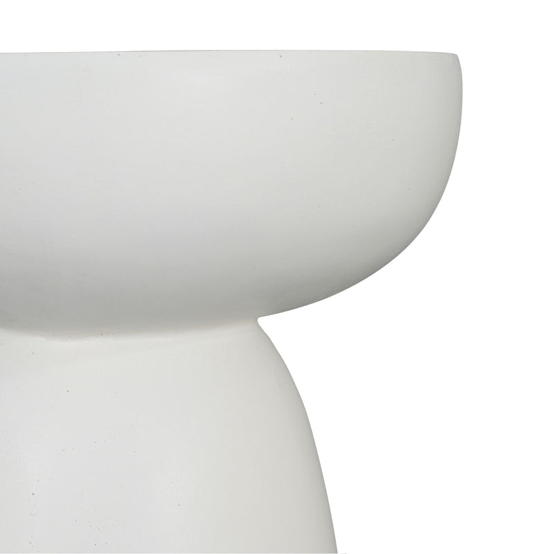 Magnesium Oxide Plant Stand - White