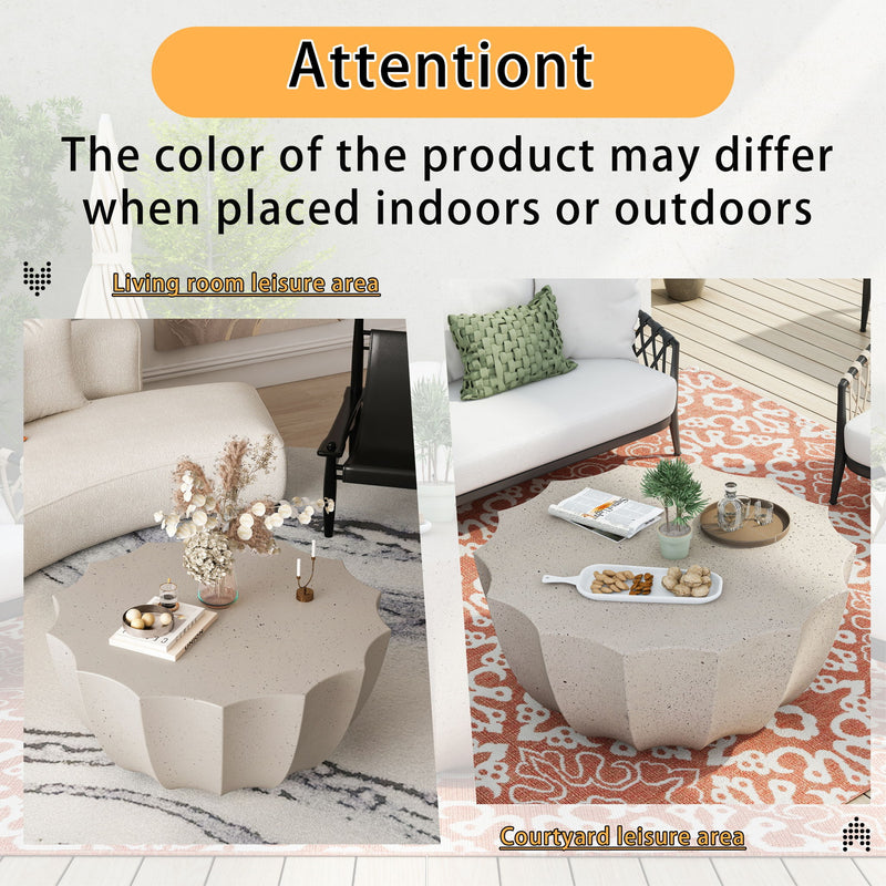 Modern Round Coffee Table For Indoor / Outdoor