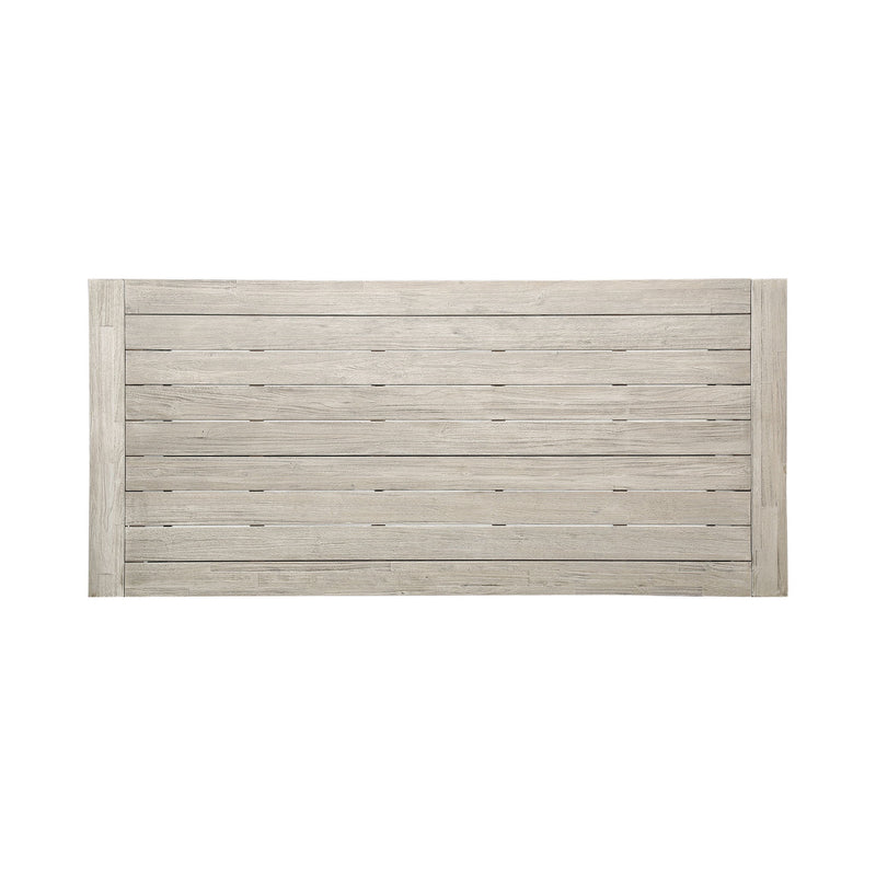 Equilibrium - Outdoor Dining Table With Wooden Frame And Slat Top