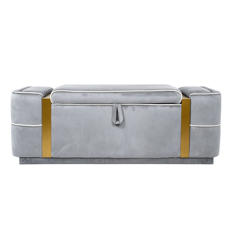 Storage Bench Upholstered Ottoman Bed End Bench With Lift Top Storage