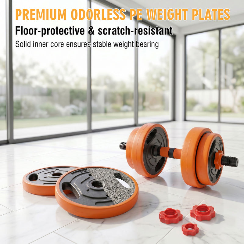 Adjustable Dumbbell Set, 4 In 1 Convertible Weights