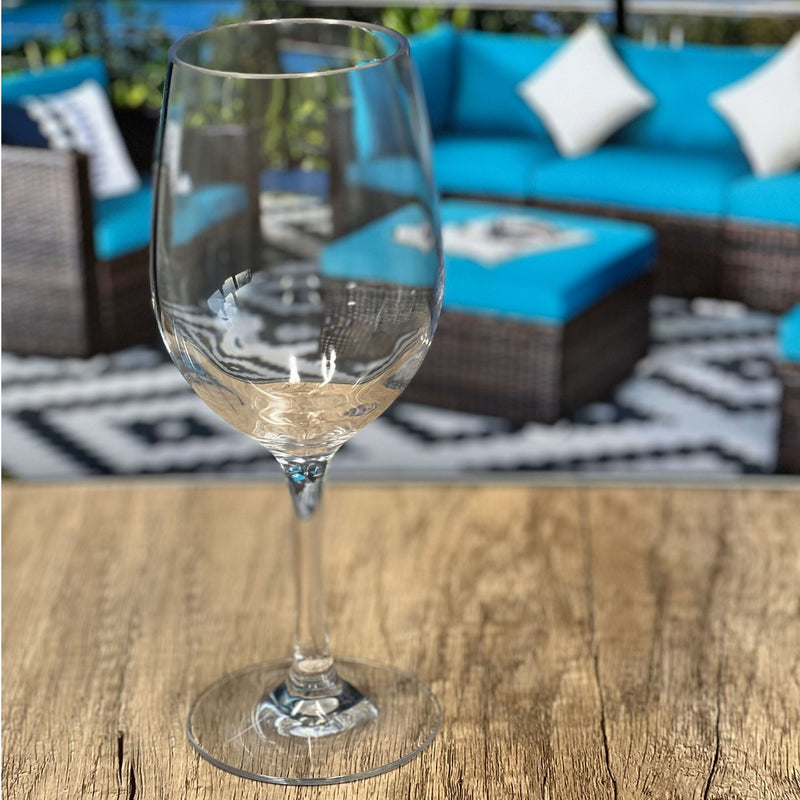 Leadingware Tritan Plastic Wine Glasses (Set of 4), Unbreakable, Bpa Free, 12Oz - Clear