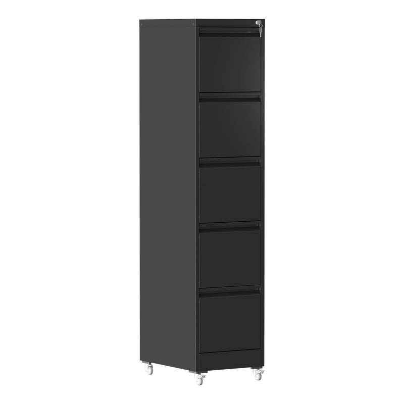 Drawer Metal Locking Vertical File Cabinet With Wheels Heavy Duty Lockable Storage