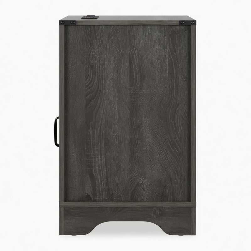 Farmhouse Nightstand, Charging Station & Storage