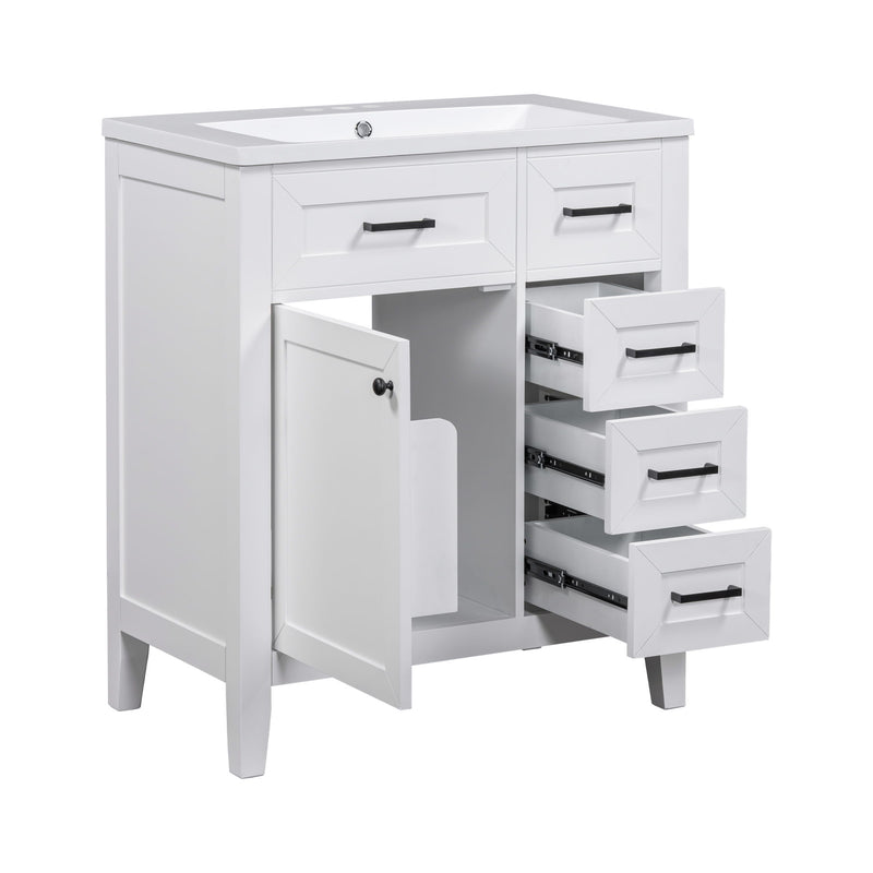 Modern Bathroom Vanity With Sink Combo, 3 Drawers