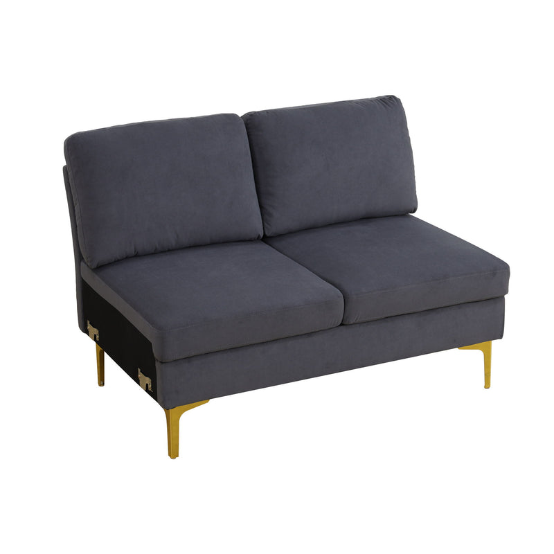 U - Shaped Sectional Sofa With Double Chaise