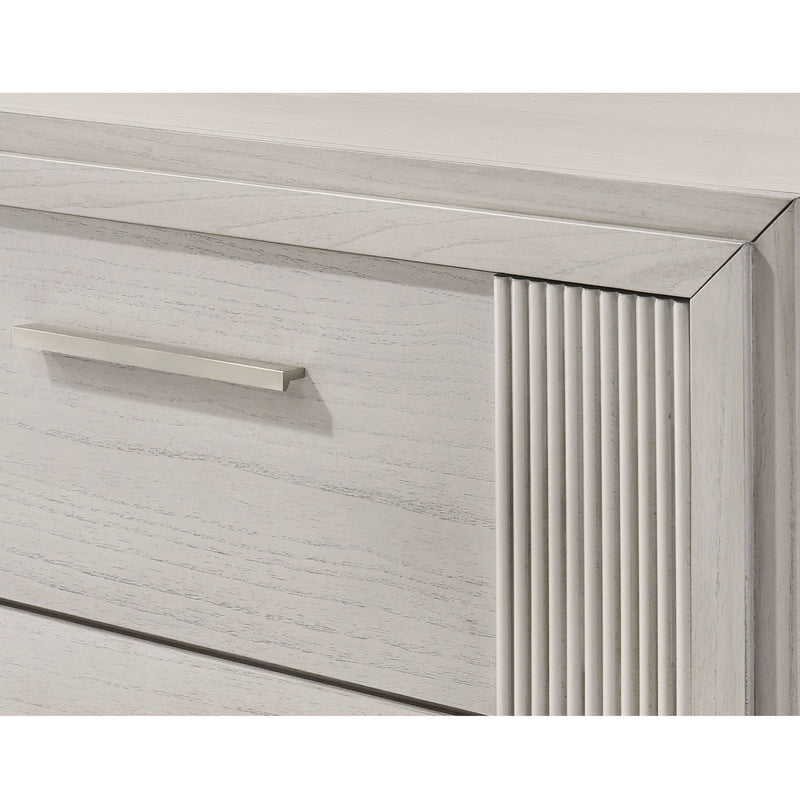6 Drawer Storage Dresser Furniture - Antique White