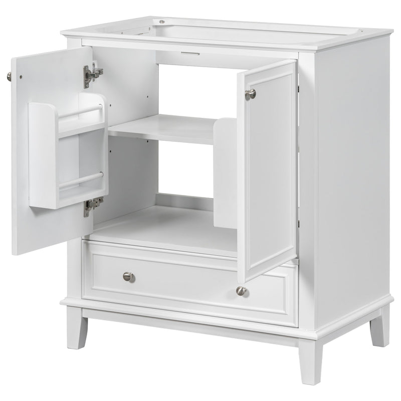 Modern Bathroom Vanity Base Only With Doors And Drawer