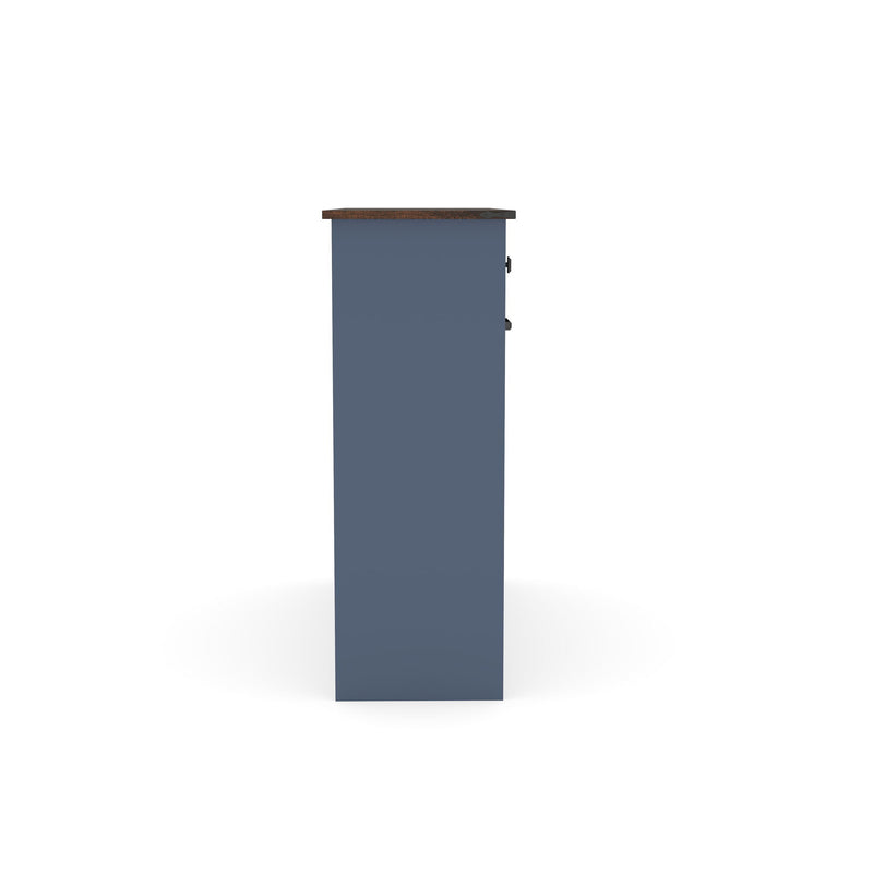 Double Tilt Out Trash Cabinet With Hideaway Drawer And Barn Door Style