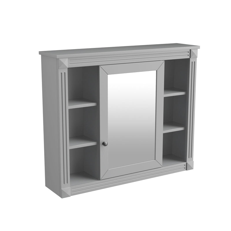 Bathroom Vanity With Top Sink, Mirror Cabinet, 2 Soft Closing Doors & 2 Drawers