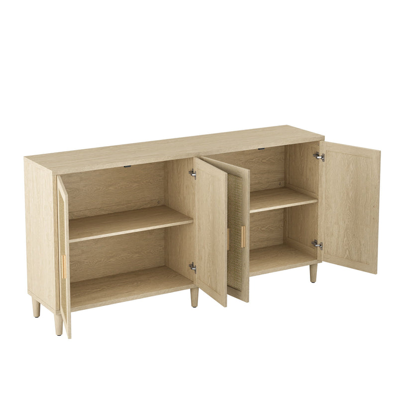 Buffet Cabinet With Adjustable Shelves For Kitchen