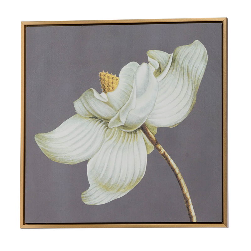 Botanical Wall Art Prints, Home Decor For Living Room Dining Room Bedroom Hallway (Set of 4) - Gray