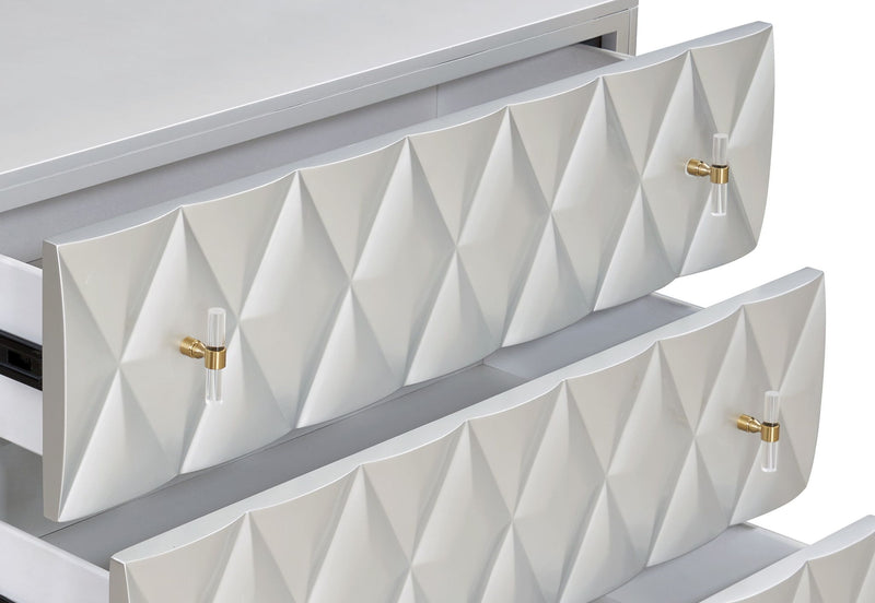 Anson - Console Cabinet - Champagne / Silver