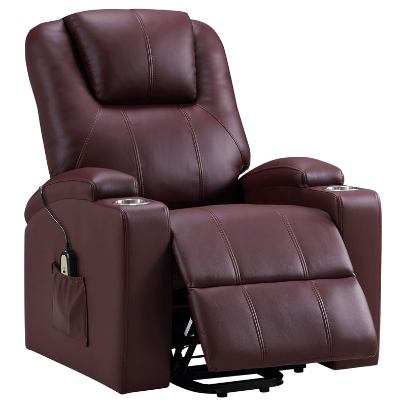 Macklin - Power Lift Massage Recliner With Heat And Dual Cupholders