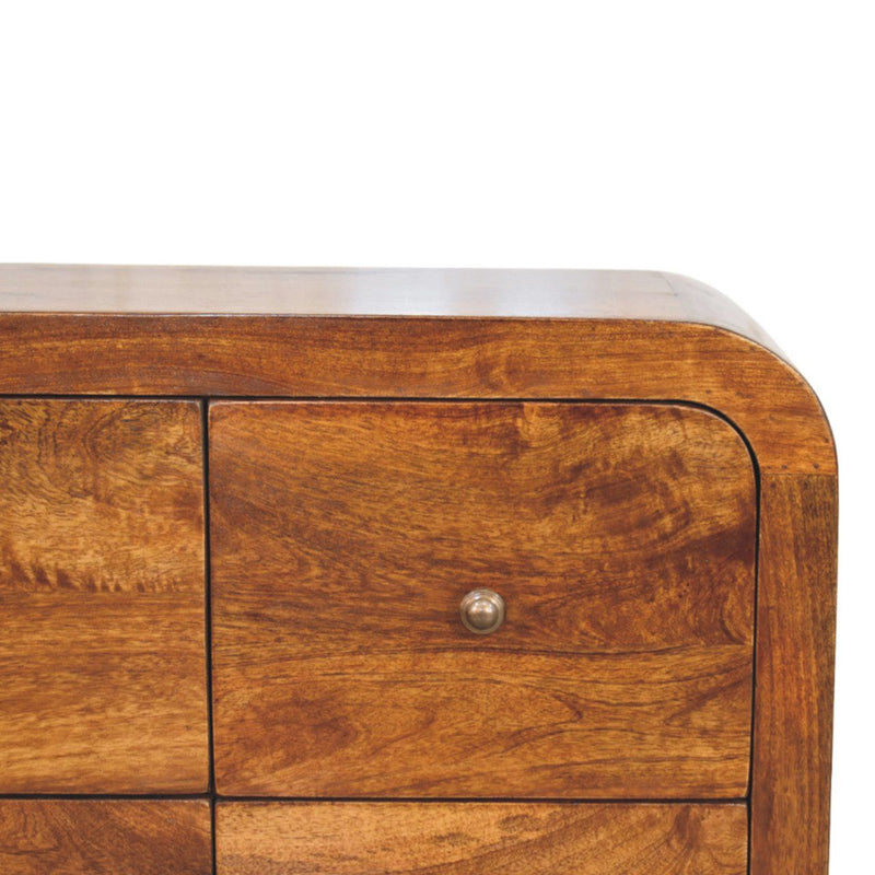 Darcy - 3 Over 3 Drawer Chest - Brown