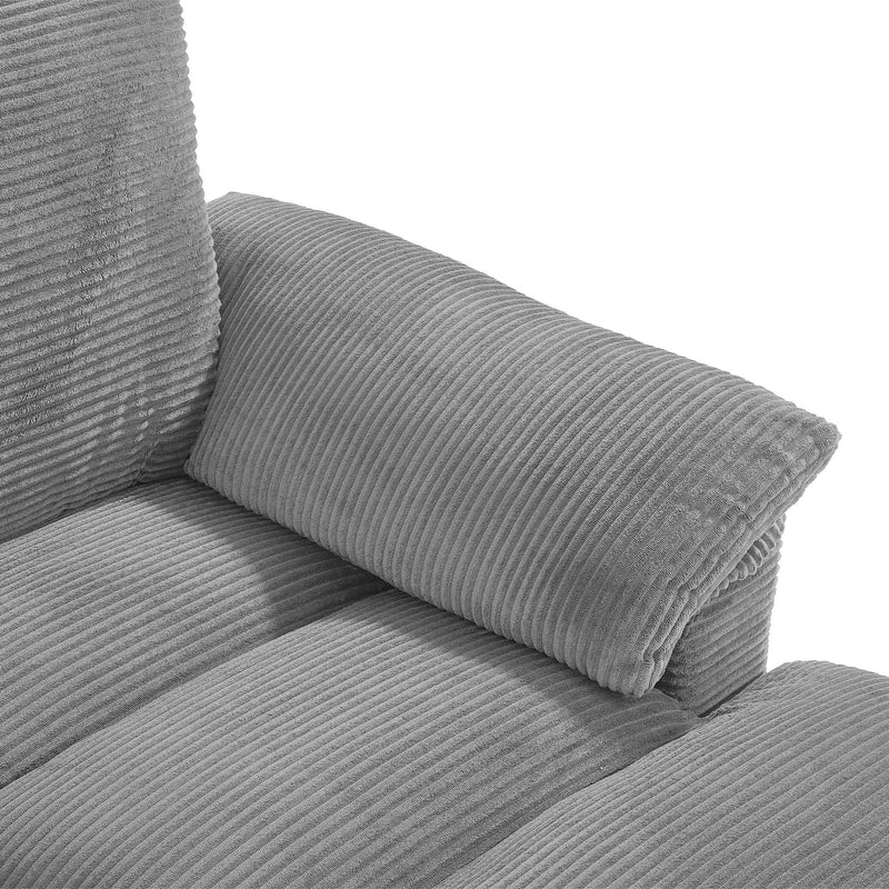Modern U - Shaped Sectional Sofa With Storage Ottomans, USB Ports, And Cup Holders