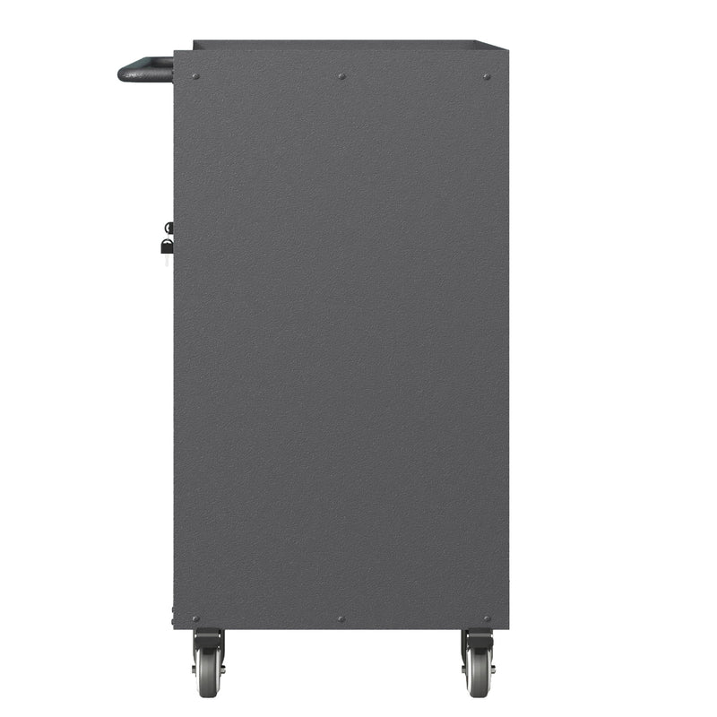 Sturdy Metal Tool Storage Cabinet With Wheels Durable Garage, Office & Home Organizer Steel