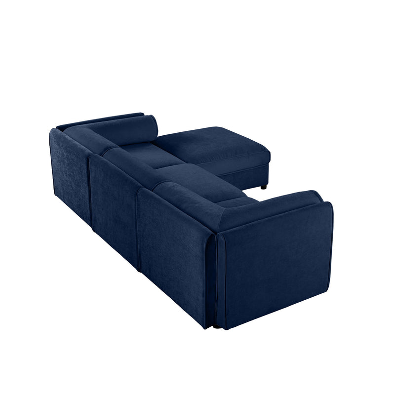 Contemporary Elegant Sofa With Storage And Ottoman