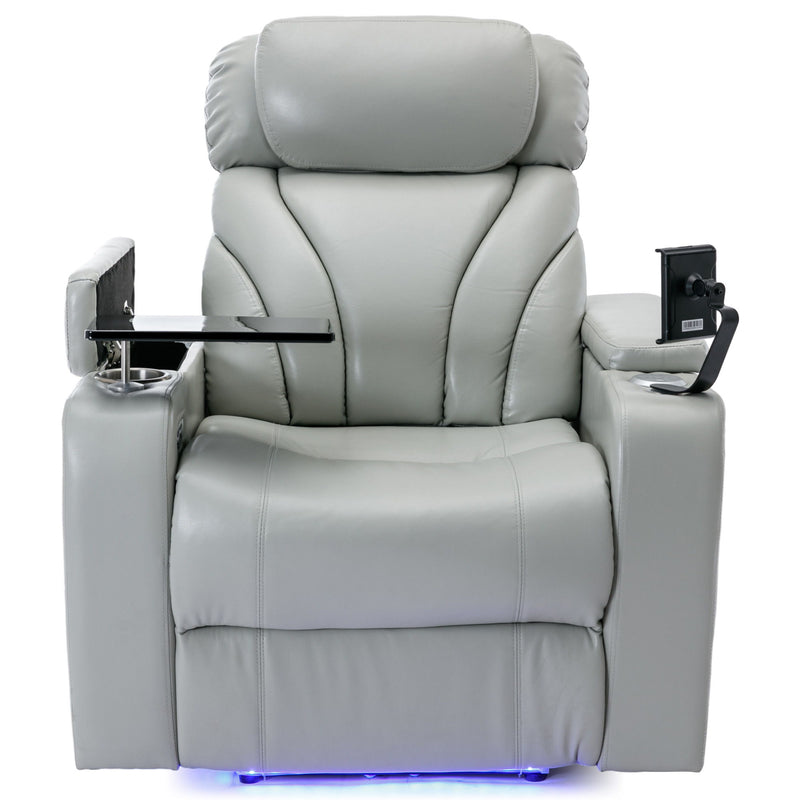 Power Motion Recliner Electric Power Recliner With USB Charging Port, Hidden Arm Storage, Convenient Cup Holder And tooth Speaker