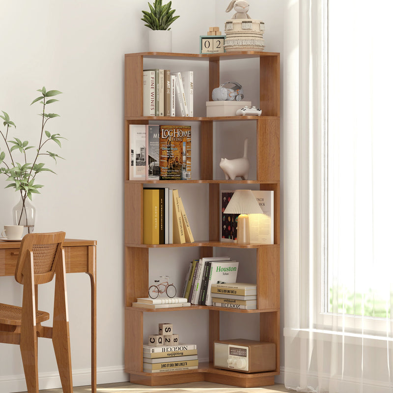 L-Shaped Corner Bookshelf