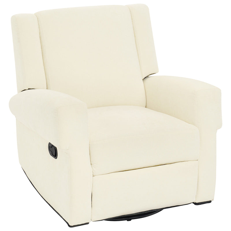 Manual Recliner Chair With Swivel Rocker Function, Dual Recline Angles