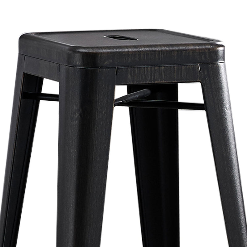 Backless Bar Stools (Set of 2) - Black