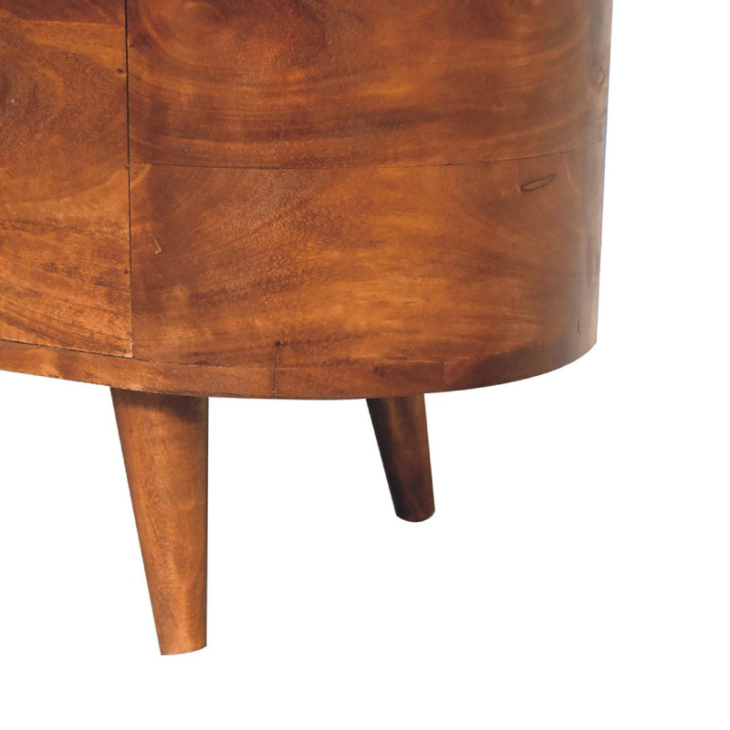 Rounded Lid Up Blanket Box