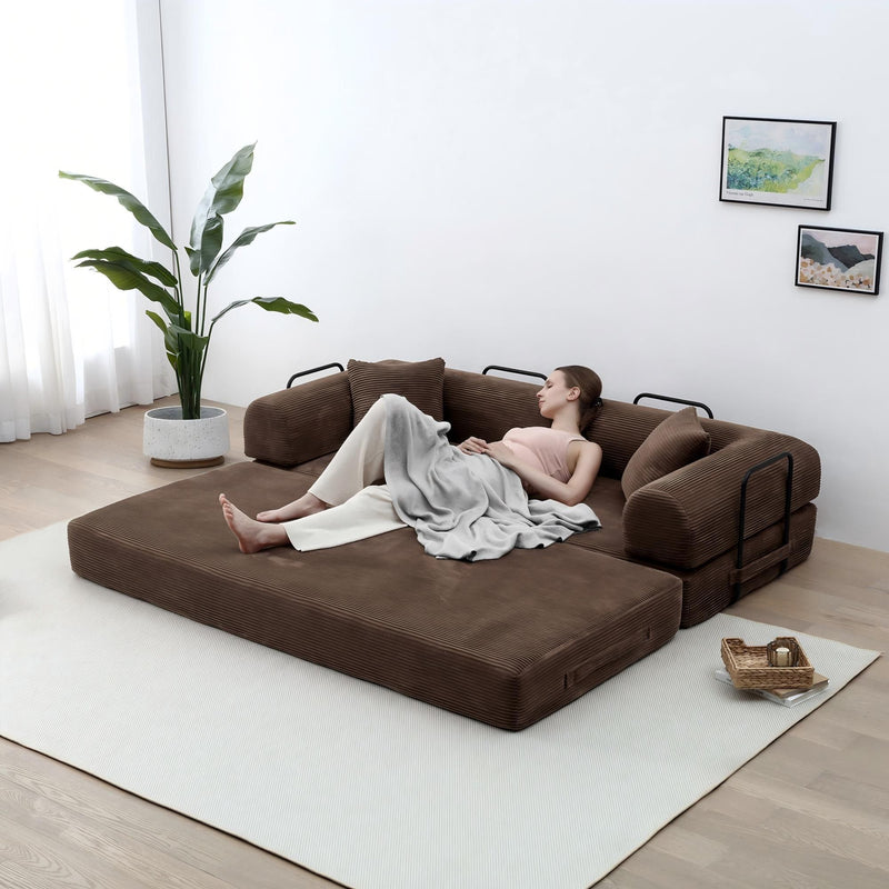 Convertible Foldable Floor Sofa Bed For Living Room