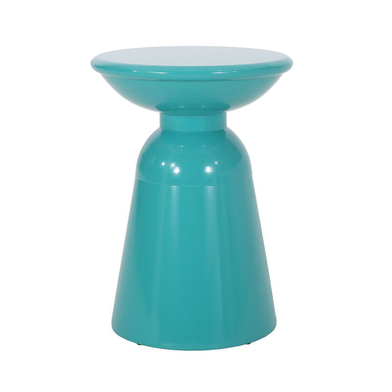 Outdoor Modern Metal End Large Table